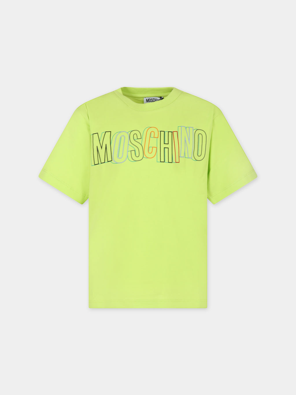 Yellow t-shirt for boy with logo